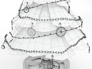 steampunk christmas tree 3D Model