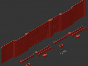 craft fence - chain 3D-Modell