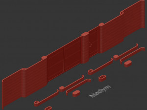 craft fence - chain 3D-Modell
