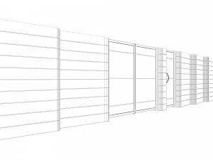 craft fence - wave Modèle 3D