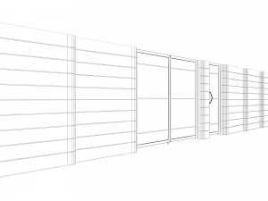 craft fence - columnar 3D Model