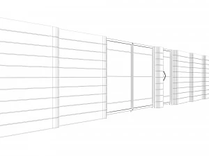 craft fence - columnar 3D Model