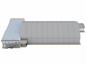 frame - awning hangar and ahb 3D Model
