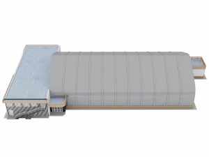 frame - awning hangar and ahb 3D Model