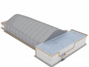 frame - awning hangar and ahb 3D Model