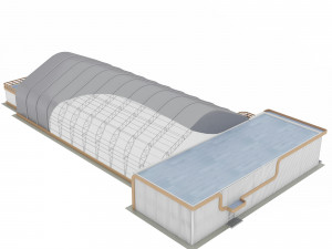 frame - awning hangar and ahb 3D Model