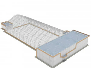 frame - awning hangar and ahb 3D Model