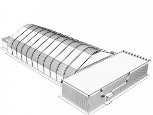 frame - awning hangar and ahb 3D Model