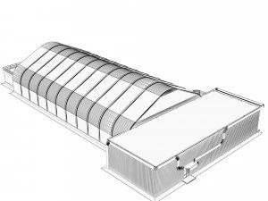 frame - awning hangar and ahb 3D Model