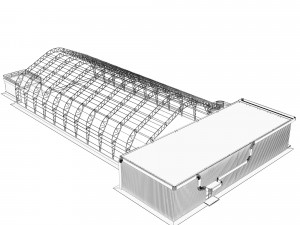 frame - awning hangar and ahb 3D Model
