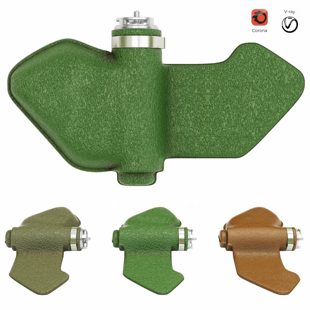 Antipersonnel High Explosive Mine Petal Modelo 3D .c4d .max .obj .3ds .fbx .stl .blend 
