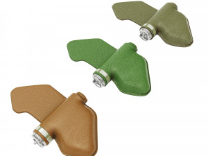 Antipersonnel High Explosive Mine Petal Modelo 3D