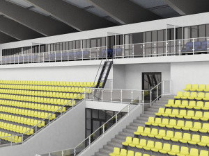 Sports tribune for spectators 3Dモデル