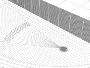 Football field with players 3D Model