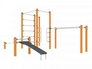 Street Workout - COMBI 4 Modelo 3D