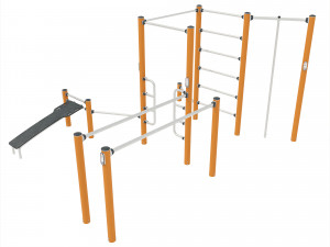 Street Workout - COMBI 4 Modelo 3D
