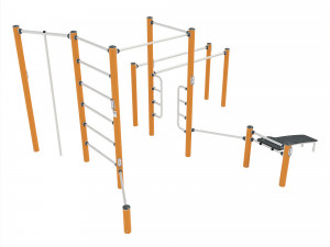 Street Workout - COMBI 4 Modelo 3D