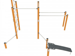 Street Workout - COMBI 4 Modelo 3D
