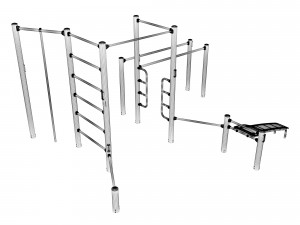 Street Workout - COMBI 4 Modelo 3D