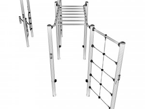 Street Workout - COMBI 3 Modelo 3D