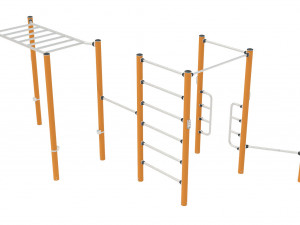 Street Workout - COMBI 3 Modelo 3D