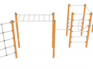 Street Workout - COMBI 3 Modelo 3D