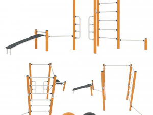 Уличная тренировка - КОМБИ 2 3D Модель