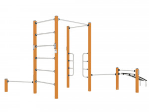 Street Workout - COMBI 2 3D Model