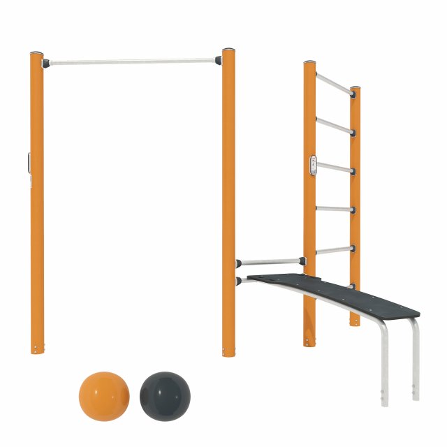 Street Workout - COMBI 1 Modelo 3D .c4d .max .obj .3ds .fbx .stl .blend 