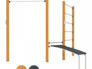 Уличная тренировка - КОМБИ 1 3D Модель