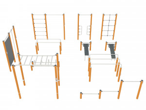 Set of equipment for sports fields Modello 3D
