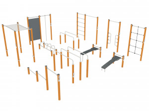 Set of equipment for sports fields Modello 3D