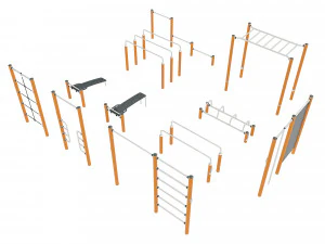 Conjunto de equipamentos para campos desportivos Modelo 3D