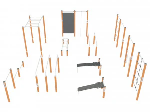 Conjunto de equipamentos para campos desportivos Modelo 3D