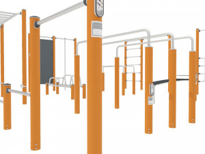 Set of equipment for sports fields Modello 3D