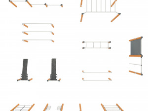 Set of equipment for sports fields Modello 3D