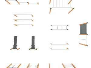Conjunto de equipamentos para campos desportivos Modelo 3D
