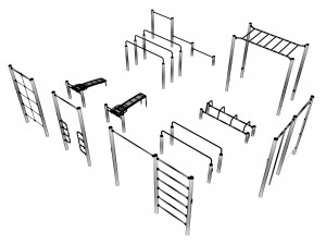 Set of equipment for sports fields Modello 3D