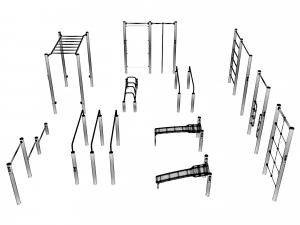 Conjunto de equipamentos para campos desportivos Modelo 3D