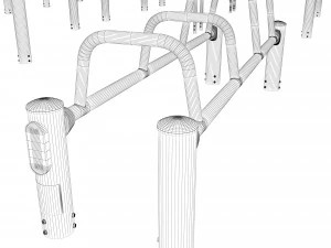 Conjunto de equipamentos para campos desportivos Modelo 3D