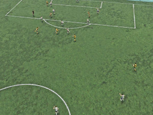 Campo de futebol com jogadores 2 Modelo 3D