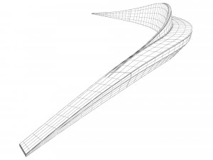 Bench SARDINA - LAB23 3D Model