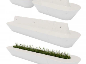 Delta Modular Benches 3D Model