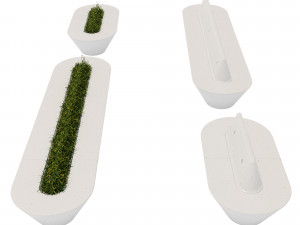 Delta Modular Benches 3D Модель