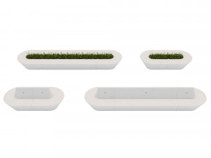 Delta Modular Benches 3D Модель