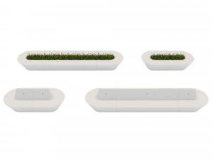 Delta Modular Benches 3D Model