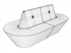 Delta Modular Benches 3D Model