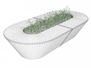 Delta Modular Benches 3D Model