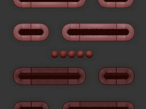 Delta Modular Benches 3D Model