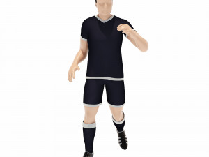 Football players Modelo 3D